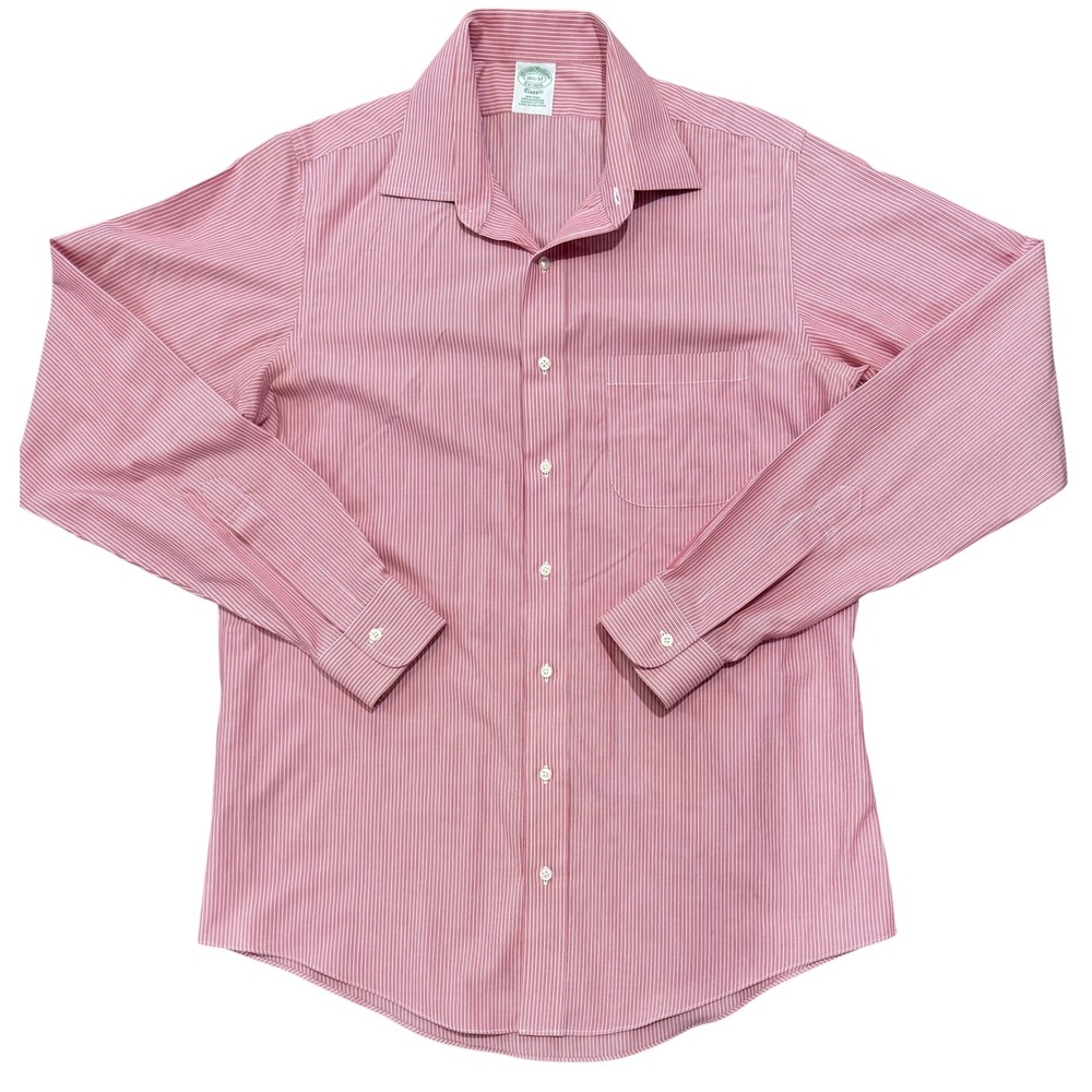 Brooks‎ Brothers Classic Fit Non-Iron Supima Cotton Dress Shirt 16.5 37
